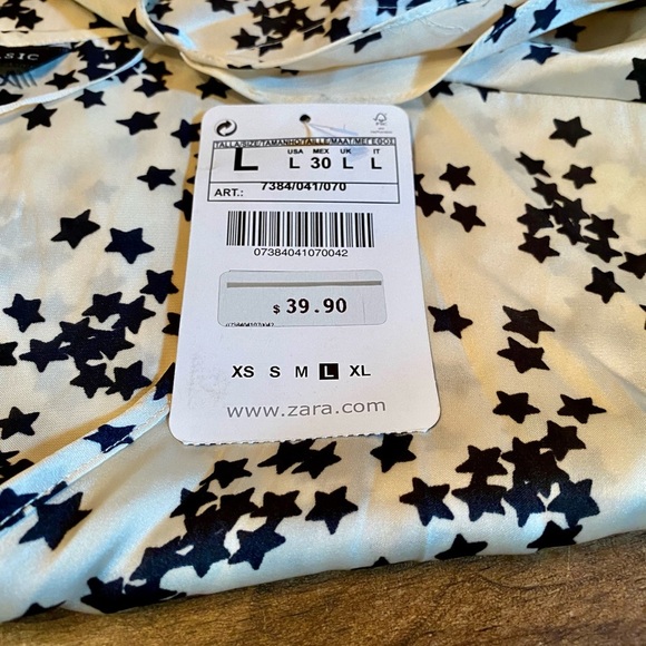 ✨ZARA Star Ruffle Sleeve Blouse✨ NWT - Picture 7 of 11